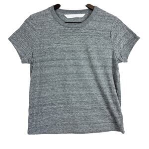 MOTHER Lil Goodie Goodie Tee Shirt in Heather Grey $95 - S